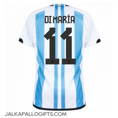 Argentiina Angel Di Maria #11 Kotipaita MM-kisat 2022 Lyhythihainen